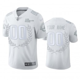 Los Angeles Rams Custom Men”s Platinum NFL MVP Limited Edition Jersey