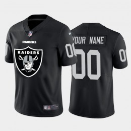 Las Vegas Raiders Custom Black Men's Big Team Logo Vapor Limited NFL Jersey