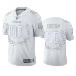 Minnesota Vikings Custom Men”s Platinum NFL MVP Limited Edition Jersey