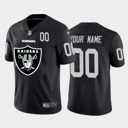 Las Vegas Raiders Custom Black Men's Big Team Logo Player Vapor Limited NFL Jersey