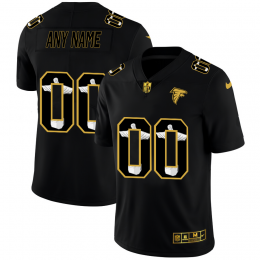 Atlanta Falcons Custom Men's Carbon Black Vapor Cristo Redentor Limited NFL Jersey