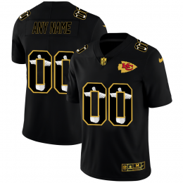 Kansas City Chiefs Custom Men's Carbon Black Vapor Cristo Redentor Limited NFL Jersey