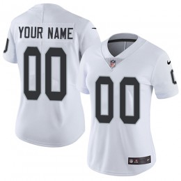 Las Vegas Raiders Customized White Stitched Vapor Untouchable Limited Women's NFL Jersey