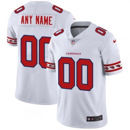 Arizona Cardinals Custom White Team Logo Vapor Limited NFL Jersey