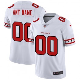 Atlanta Falcons Custom White Team Logo Vapor Limited NFL Jersey