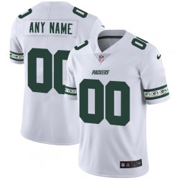 Green Bay Packers Custom White Team Logo Vapor Limited NFL Jersey