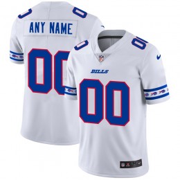 Buffalo Bills Custom White Team Logo Vapor Limited NFL Jersey