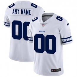 Indianapolis Colts Custom White Team Logo Vapor Limited NFL Jersey