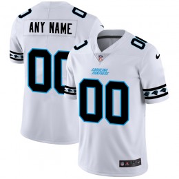 Carolina Panthers Custom White Team Logo Vapor Limited NFL Jersey