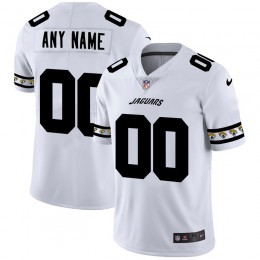 Jacksonville Jaguars Custom White Team Logo Vapor Limited NFL Jersey