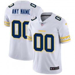 Los Angeles Chargers Custom White Team Logo Vapor Limited NFL Jersey