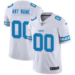 Detroit Lions Custom White Team Logo Vapor Limited NFL Jersey