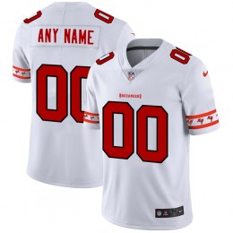 Tampa Bay Buccaneers Custom White Team Logo Vapor Limited NFL Jersey