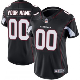 Arizona Cardinals Customized Black Alternate Stitched Vapor Untouchable Limited Women's NFL Jersey