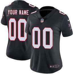 Atlanta Falcons Customized Black Alternate Stitched Vapor Untouchable Limited Women's NFL Jersey