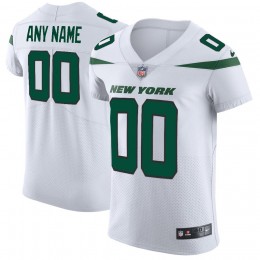 New York Jets Customized Spotlight White Stitched Vapor Untouchable Elite Men's NFL Jersey