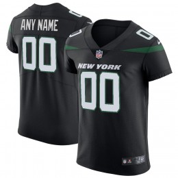 New York Jets Customized Stealth Black Stitched Vapor Untouchable Elite Men's NFL Jersey