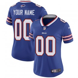 Buffalo Bills Customized Royal Blue Team Color Stitched Vapor Untouchable Limited Women's NFL Jersey