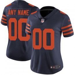 Chicago Bears Customized Navy Blue Alternate Stitched Vapor Untouchable Limited Women's NFL Jersey