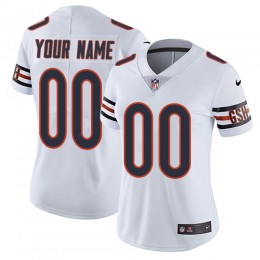 Chicago Bears Customized White Stitched Vapor Untouchable Limited Women's NFL Jersey