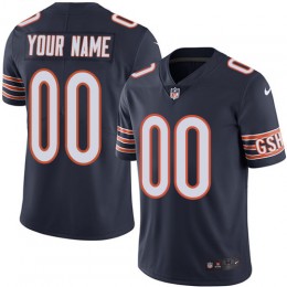 Chicago Bears Customized Navy Blue Team Color Stitched Vapor Untouchable Limited Youth NFL Jersey