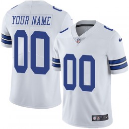 Dallas Cowboys Customized White Stitched Vapor Untouchable Limited Men's NFL Jersey