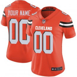 Cleveland Browns Customized Orange Alternate Stitched Vapor Untouchable Limited Women's NFL Jersey