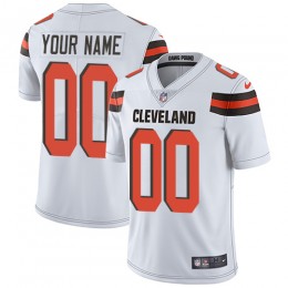 Cleveland Browns Customized White Stitched Vapor Untouchable Limited Youth NFL Jersey