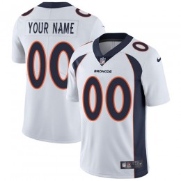 Denver Broncos Customized White Stitched Vapor Untouchable Limited Men's NFL Jersey
