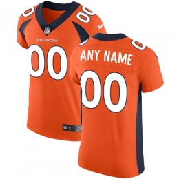 Denver Broncos Customized Orange Team Color Stitched Vapor Untouchable Elite Men's NFL Jersey