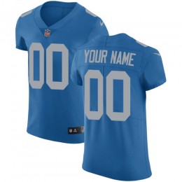 Detroit Lions Customized Blue Alternate Stitched Vapor Untouchable Elite Men's NFL Jersey