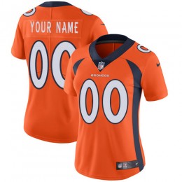 Denver Broncos Customized Orange Team Color Stitched Vapor Untouchable Limited Women's NFL Jersey