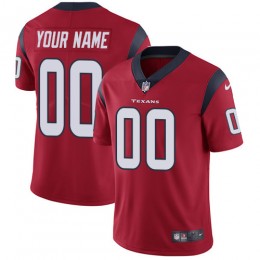 Houston Texans Customized Red Alternate Stitched Vapor Untouchable Limited Youth NFL Jersey
