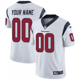 Houston Texans Customized White Stitched Vapor Untouchable Limited Youth NFL Jersey