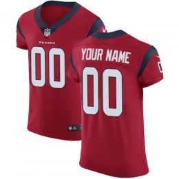 Houston Texans Customized Red Alternate Stitched Vapor Untouchable Elite Men's NFL Jersey