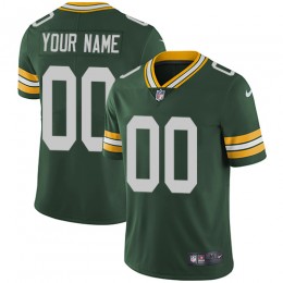 Green Bay Packers Customized Green Team Color Stitched Vapor Untouchable Limited Men's NFL Jersey