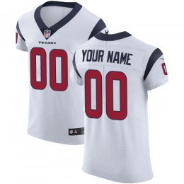 Houston Texans Customized White Stitched Vapor Untouchable Elite Men's NFL Jersey