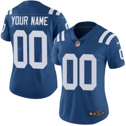 Indianapolis Colts Customized Royal Blue Team Color Stitched Vapor Untouchable Limited Women's NFL Jersey