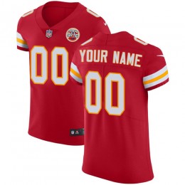Kansas City Chiefs Customized Red Team Color Stitched Vapor Untouchable Elite Men's NFL Jersey