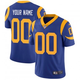 Los Angeles Rams Customized Royal Blue Alternate Stitched Vapor Untouchable Limited Men's NFL Jersey