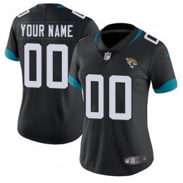 Jacksonville Jaguars Customized Black Alternate Stitched Vapor Untouchable Limited Women's NFL Jersey