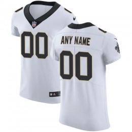 New Orleans Saints Customized White Stitched Vapor Untouchable Elite Men's NFL Jersey