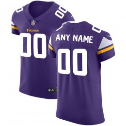 Minnesota Vikings Customized Purple Team Color Stitched Vapor Untouchable Elite Men's NFL Jersey