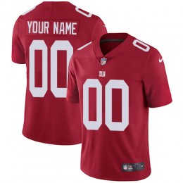New York Giants Customized Red Alternate Stitched Vapor Untouchable Limited Men's NFL Jersey