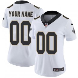 New Orleans Saints Customized White Stitched Vapor Untouchable Limited Women's NFL Jersey