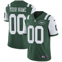 New York Jets Customized Green Team Color Stitched Vapor Untouchable Limited Youth NFL Jersey