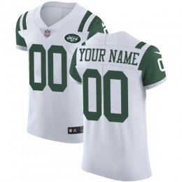 New York Jets Customized White Stitched Vapor Untouchable Elite Men's NFL Jersey
