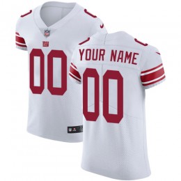 New York Giants Customized White Stitched Vapor Untouchable Elite Men's NFL Jersey