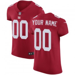 New York Giants Customized Red Alternate Stitched Vapor Untouchable Elite Men's NFL Jersey