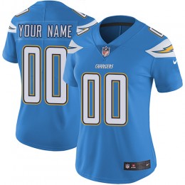 Los Angeles Chargers Customized Electric Blue Alternate Stitched Vapor Untouchable Limited Women's NFL Jersey